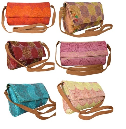 Multi Color Designer Silk Kantha