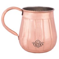 Copper Moscow Mule Mug Belly Liner - 600ml Volume, 4.1" Height & 3.2" Width | Copper Nickel Material, Frosted Mug Effect, Heat Sensitive