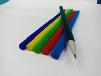 Velvet Coated Polymer Pencils - Non-toxic, 10 Grams, All Colors | Comfortable Grip, Super Dark Lead, Smooth Flow Writing, Less Breaking