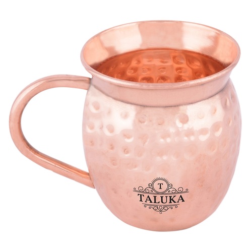 Copper Moscow Mule Mug Pineapple Design - Pure Copper 3.5" Height x 3.2" Diameter Copper Color 530 ML Volume | Round Shape 170 Gram Weight