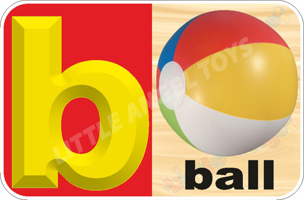 Yellow And Red English Alphabet Flash Cards