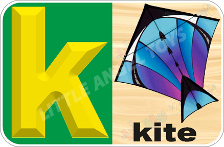 Yellow And Purple English Alphabet Flash Cards