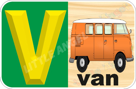 Yellow English Alphabet Flash Cards