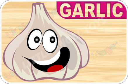 Vegetable Flashcards - Plastic Material, Modern Style , Easy to Use with Elegant White Finish