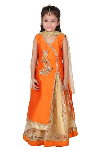 Crazeis Beautiful Lehenga Choli Set Age Group: 3-4 Yrs