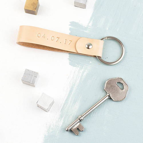 Personalized Leather Keyring Personalized Leather Keyring