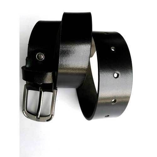 Mens Black Leather Belt