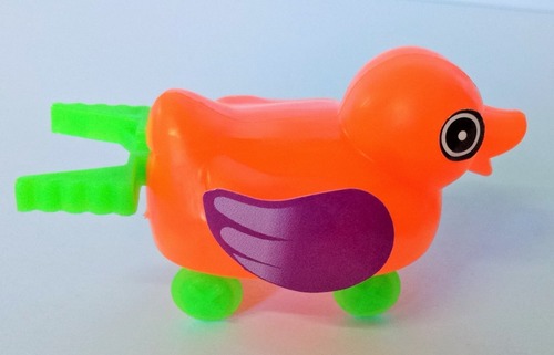 Promotional Push Back Spring Duck toy