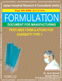 Agarbatti industry formulation