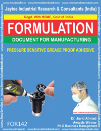 Pressure Sensitive Grease Proof Adhesive - Digital Download Document, E-Book for Formula Process Guideline
