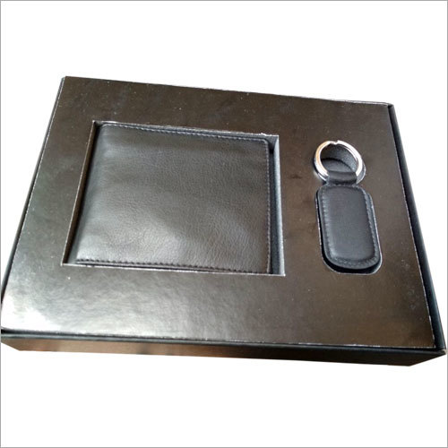 Mens Wallet And Keychain Set