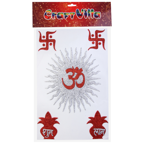 Craft Villa  A3 Card Om Glitter Sticker