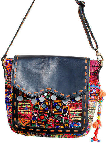 Multicolor Leather Banjara Bags