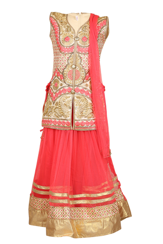 Crazeis Beautiful Lehenga Choli Set Age Group: 3-4 Yrs