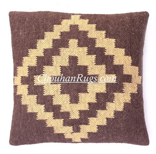 Maroon Kilim Cushion Cover