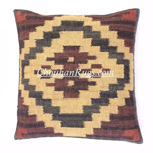 Multi Color Handloom Cushion Cover