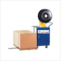 Pallet Strapping Machine - Metal, 550 X 700 X 1300 Mm | 220v Semi-automatic, 9-15 Mm Strap Width, 1.5 Sec/strap Speed, Low Maintenance