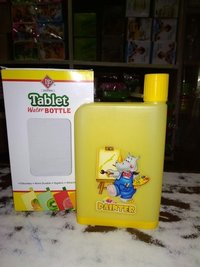Yellow Plastic Notebook Water Bottle