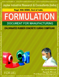 Cholorinated Rubber Concrete Curing Compound - Formula Document No. 181 | Downloadable E-book For Instant Access