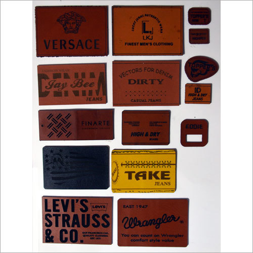 Jeans Leather Labels - Genuine Leather, Variable Dimensions, Black/Brown/Tan Colors | Attractive Design, Customizable Engraving, Tear Proof, Water Resistant