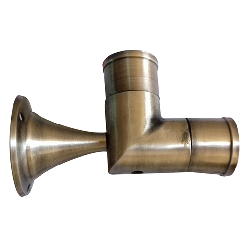 Brass curtain elbow