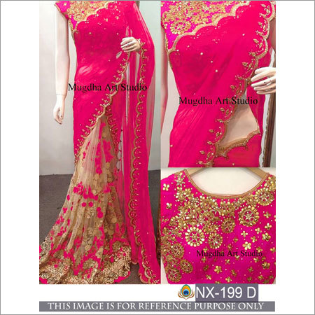 Georgette Net Saree