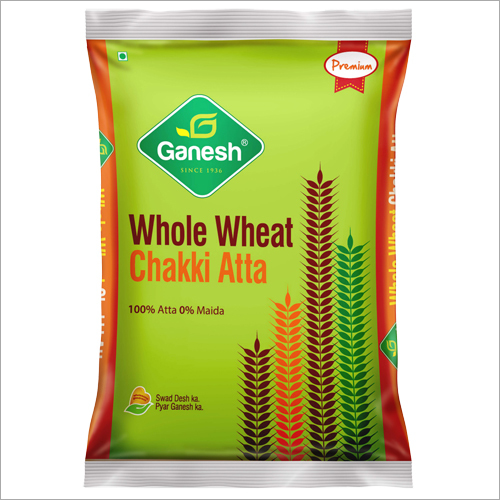Whole Wheat Chakki Atta - 1kg, White Color | Freshly Ground, 100% Pure Whole Wheat Flour Rich in Protein & Vitamins