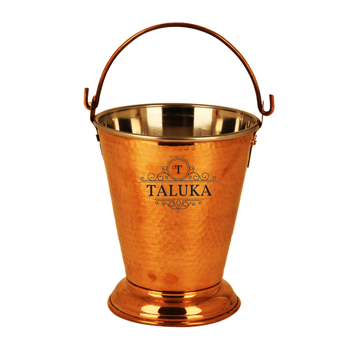 Copper Steel Serving Bucket - 400 ML Capacity, 6.0" Height, Copper & Steel Materials, Stylish Design with Easy Clean Surface