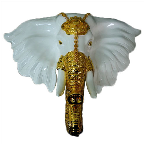 Decorative Elephant Face Statue