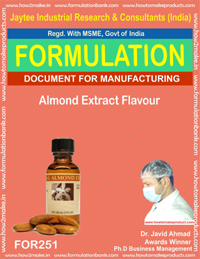 Almond Extract Flavor Making - Downloadable Document File | Instant Delivery, E-Book Format, Comprehensive Manufacturing Process Guide