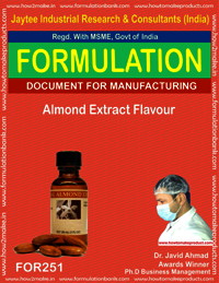 Almond Extract Flavor Making - Downloadable Document File | Instant Email Delivery, E-book Format, Comprehensive Manufacturing Process Guide