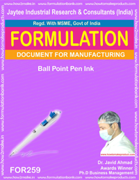 Inks Manufacturing Formulations