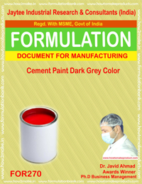 Cement Paint Document - Dark Grey Color Formulation | Instant Download, E-Book Format