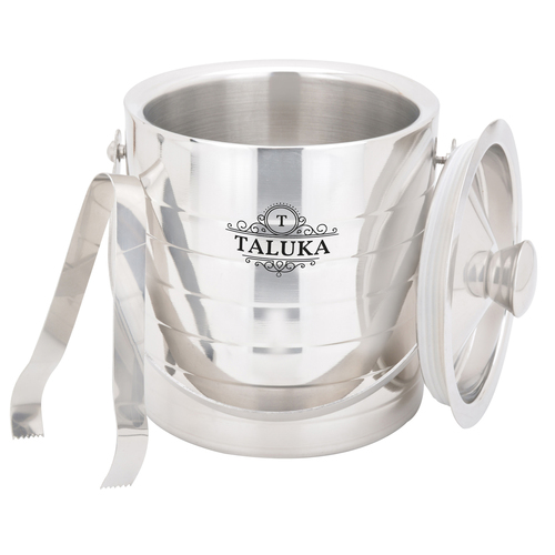 Stainless Steel Full Ribbed Ice Bucket