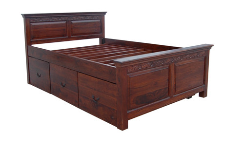 Buywithus Wooden Storage Bed
