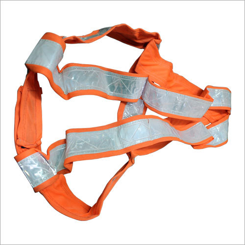 Safety Belt - Polyester Material Available in Various Sizes Orange and Silver Design for Enhanced Durability and Flexibility