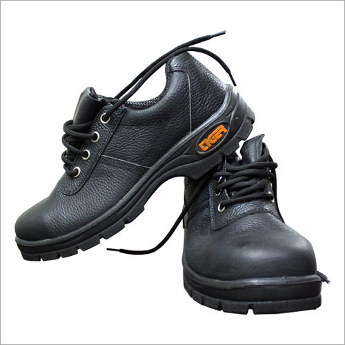 Low Cut Safety Shoes - PVC Upper, Men's Lace Style in Matte Black | Lightweight, Shock Resistant, Water Proof, 12 Months Warranty