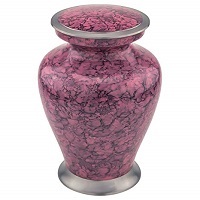 Marbled Pink Jasper Cremation Urn