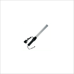 TRAFFIC BATON DOUBLE COLOR - ABS Plastic, 20-24 Inches, White | High Visibility, Durable, Portable, Battery Powered, Flashing & Steady Light Modes