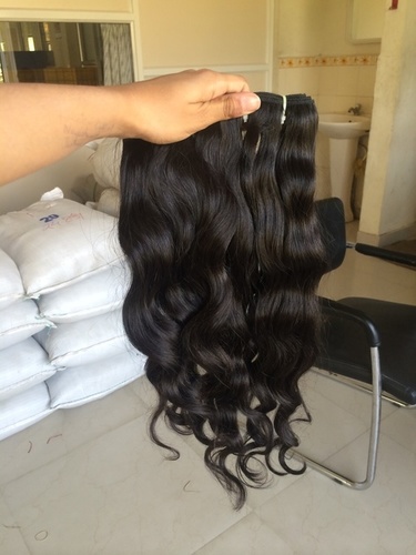 Wave Weft - Machine Weft Hair, Black Indian Human Hair for Baby Girls, Girls, and Women