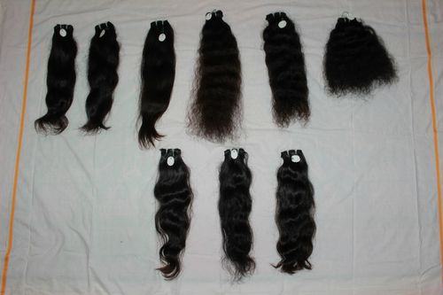 Black Straight Wavy Hair