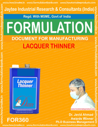 Thinners Manufacturing Formula's