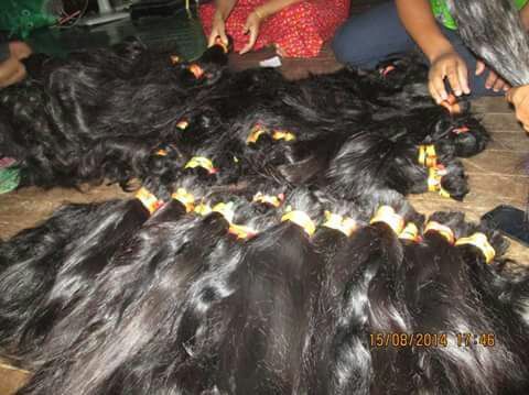 Black Single Drawn Human Hair