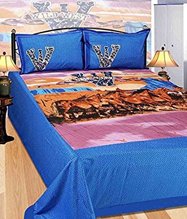 Printed Scenery Bed Sheet
