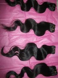 Black Wavy Weft Human Hair
