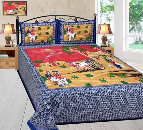 Jaipuri Print Cotton Bedsheet Jaipuri Print Cotton Bedsheet