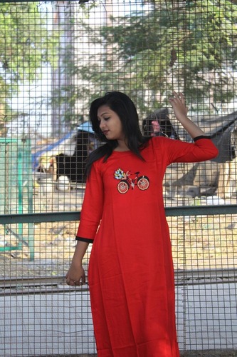 hand work kurti