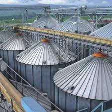 Silver Flat Bottom Silos