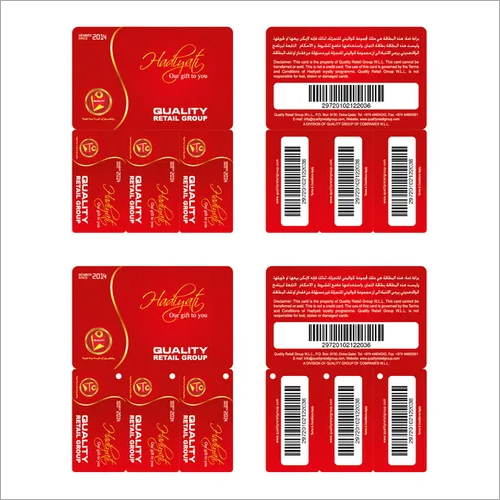 4 IN ONE MEMBERSHIP CARD - PVC Material 85x54mm Size Multicolor Design | Double-Sided Laminated Water Resistant Matt or Glossy Finishing