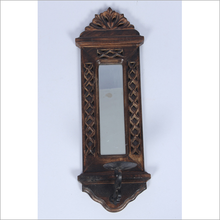 Wooden Candle Holder - Wood Material, Antique Imitation Style, Painted and Polished Finish | Perfect for Home Decor, Arts and Crafts, and Gift Use